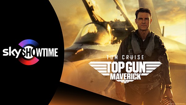 Top Gun Maverick movie Key art SkyShowtime
